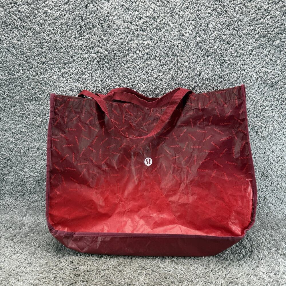 Lululemon Reusable Shopping Tote Bag Jumbo XL Extra Large 2025 Christmas Red
